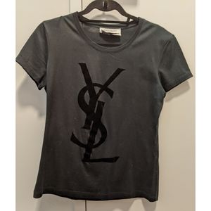 YSL Logo Shirt Like New (Women, M)